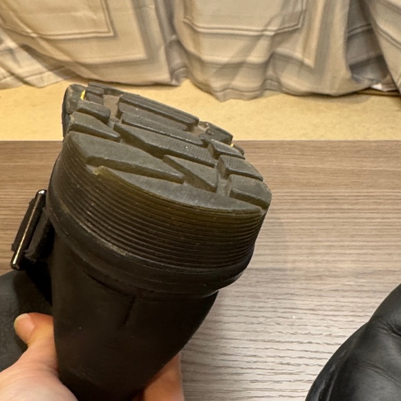 Dr. Martens Black Leather Ankle Boots with Strap - Picture 4 of 8